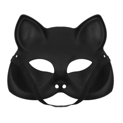 Semimaschera Kitty nera