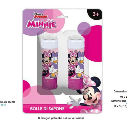 Soffiatore di bolle Minnie Mouse 2 pezzi