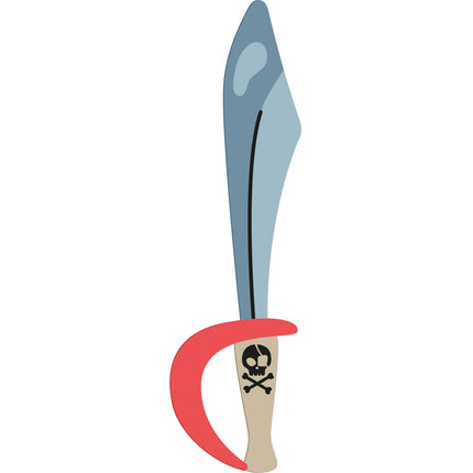 Spada finta pirata 27 cm 6 pezzi
