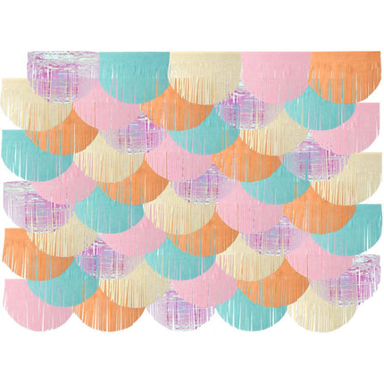 Decorazione murale colorata Pastello 2m