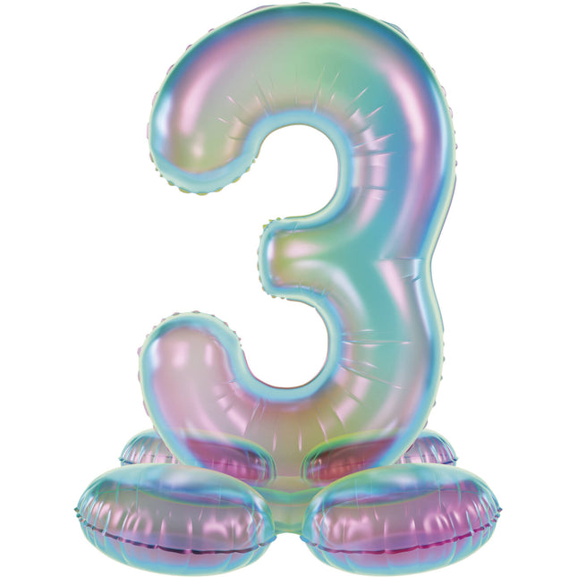 palloncino di figura a 3 anni Standard Olografico Vuoto 72cm