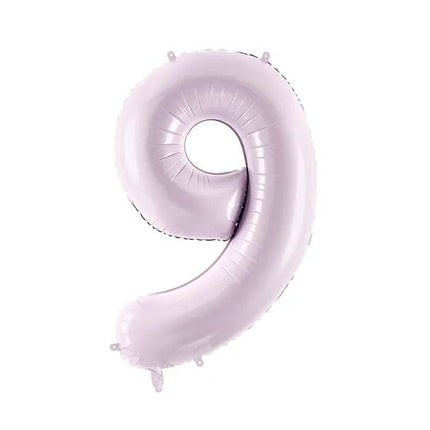 9 Jaar Cijfer Ballon Paars Leeg 72cm van Partydeco koop je bij Partywinkel