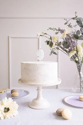 9 Jaar Kaars Lichtgroen 10cm van Partydeco koop je bij Partywinkel