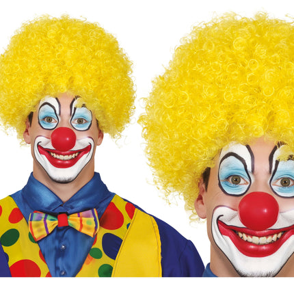 Parrucca riccia bionda