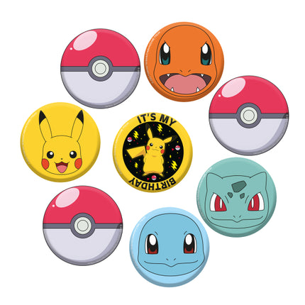 Pulsante Pokemon 3,5 cm 8 pezzi