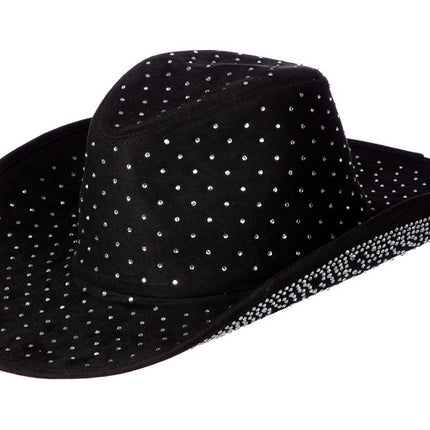 Cappello da cowboy con strass