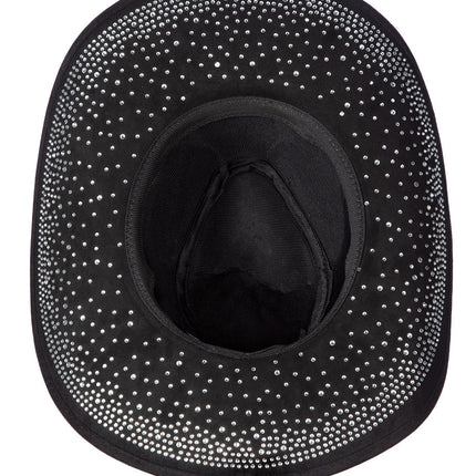 Cappello da cowboy con strass
