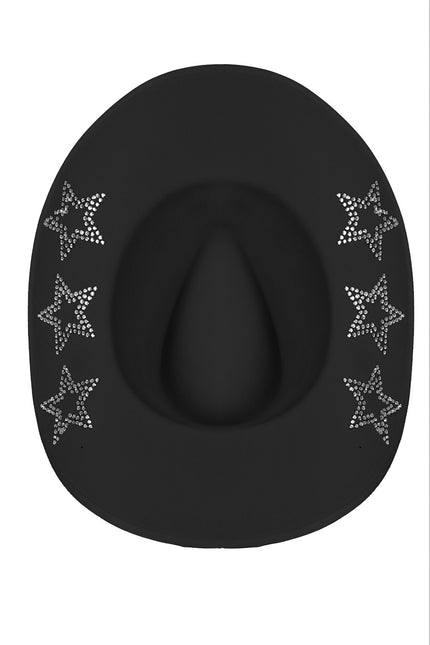 Cappello da cowboy con stelle glitterate