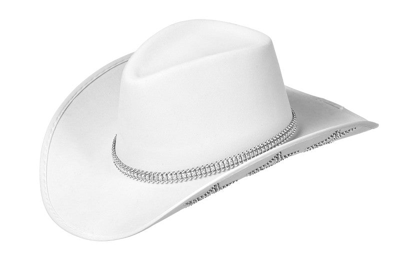 Cappello da cowboy con stelle glitterate