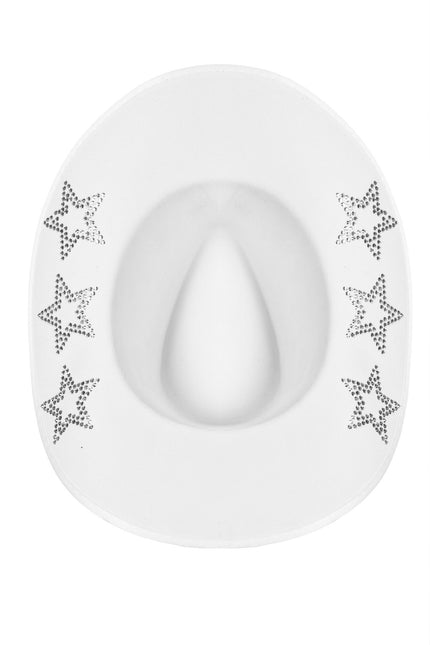 Cappello da cowboy con stelle glitterate