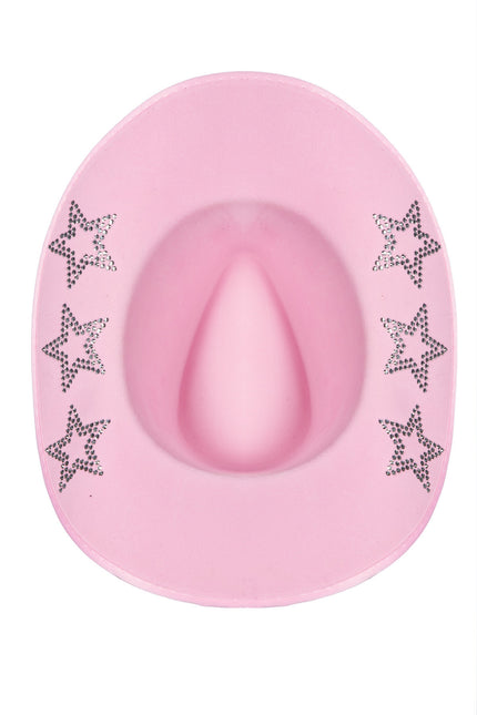 Cappello da cowboy con stelle glitterate