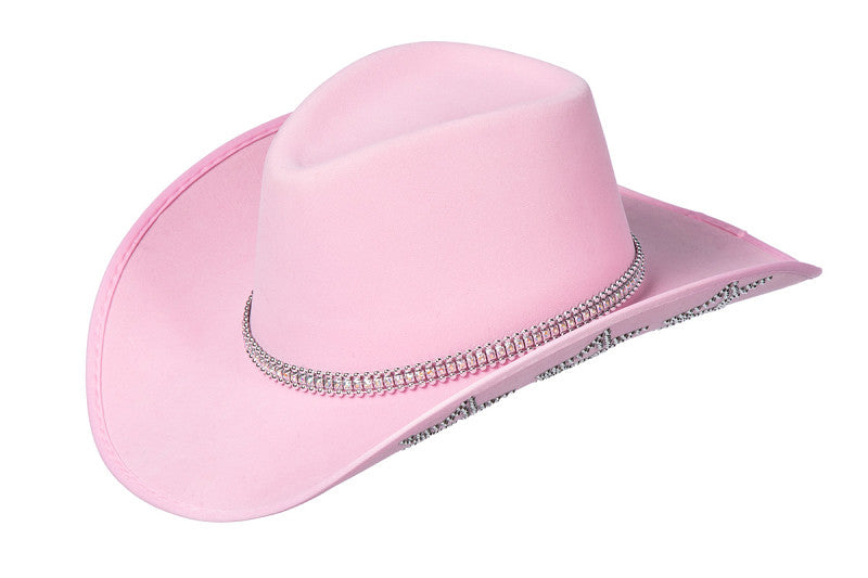 Cappello da cowboy con stelle glitterate