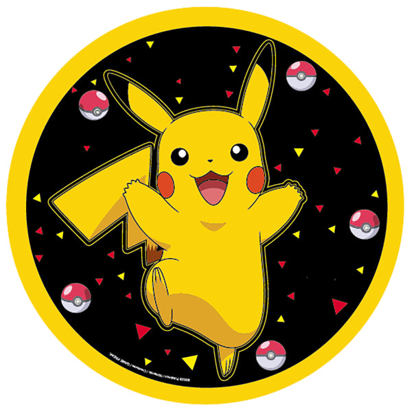 Piatti Pokemon Nero Giallo 23cm 8pz
