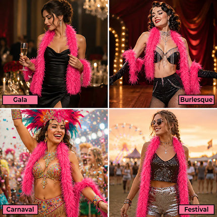 Boa Flair 60 g rosa (180 cm)