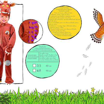 Costume da Gruffalo per bambino