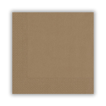 Tovaglioli marroni in carta kraft 33cm 20pz