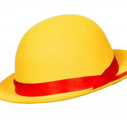 Cappello a bombetta giallo mini