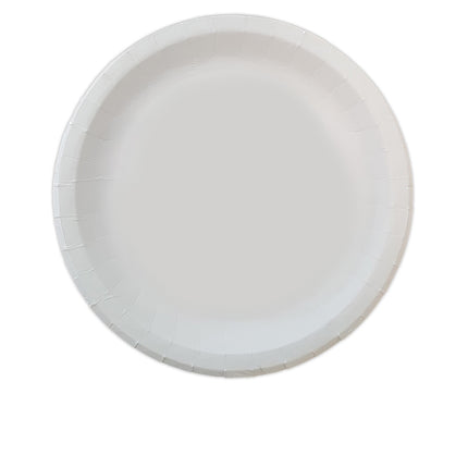 Prodotti di carta bianca Piatti di carta bianca 23Cm Ultra Forte Casa e Industria Compostabile Certificata 20St