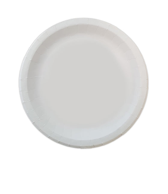 Prodotti di carta bianca Piatti di carta bianca 23Cm Ultra Forte Casa e Industria Compostabile Certificata 20St