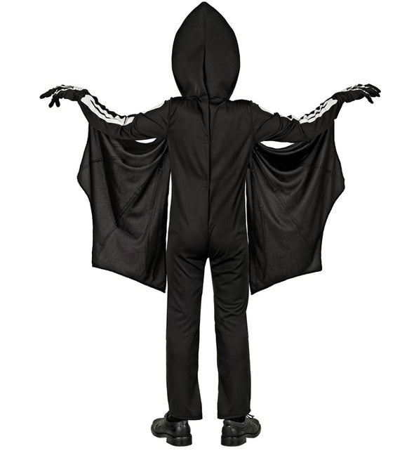 Costume di Halloween Pipistrello nero bianco bambino