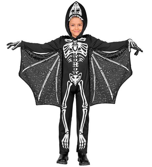 Costume di Halloween Pipistrello nero bianco bambino