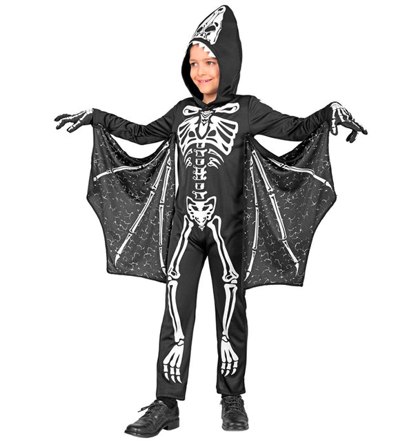 Costume di Halloween Pipistrello nero bianco bambino