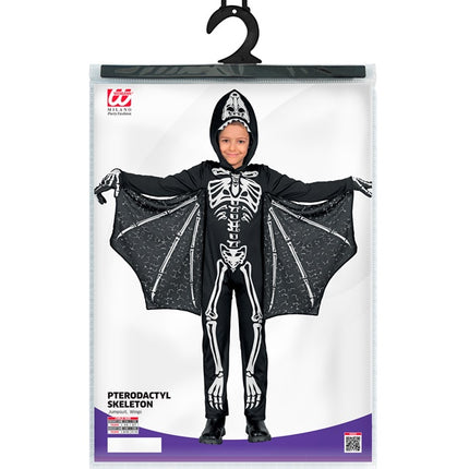 Costume di Halloween Pipistrello nero bianco bambino