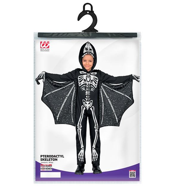 Costume di Halloween Pipistrello nero bianco bambino