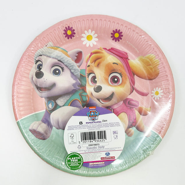 Paw Patrol Skye ed Everest Fsc Piatti di carta Next Generation Grandi 23Cm 8St