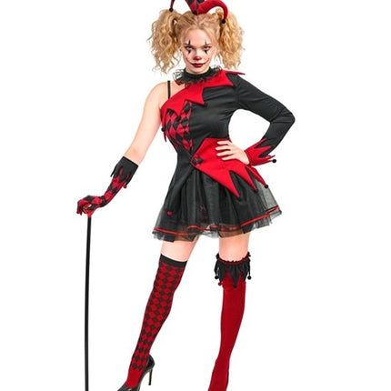 Abito da Halloween da donna "Buffone"