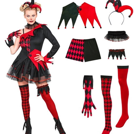Abito da Halloween da donna "Buffone"
