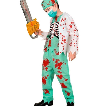 Costume di Halloween per bambini: dottore zombie insanguinato