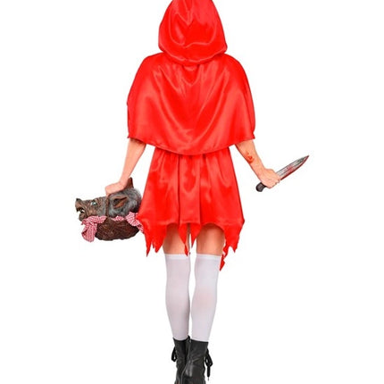 Abito da Halloween rosso da donna: Zombie Cappuccetto Rosso