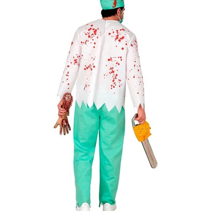 Costume di Halloween da uomo: medico zombie insanguinato