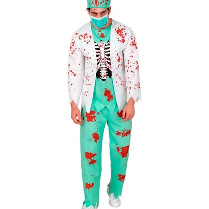 Costume di Halloween da uomo: medico zombie insanguinato