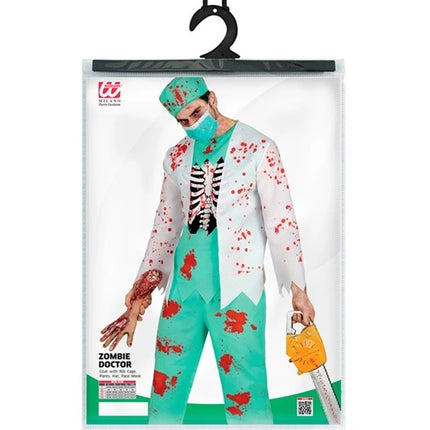 Costume di Halloween da uomo: medico zombie insanguinato