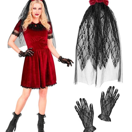 Abito da Halloween da donna: sposa vampira gotica
