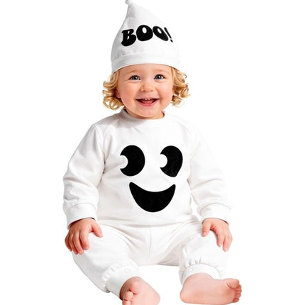 Costume di Halloween da fantasma bianco per neonati