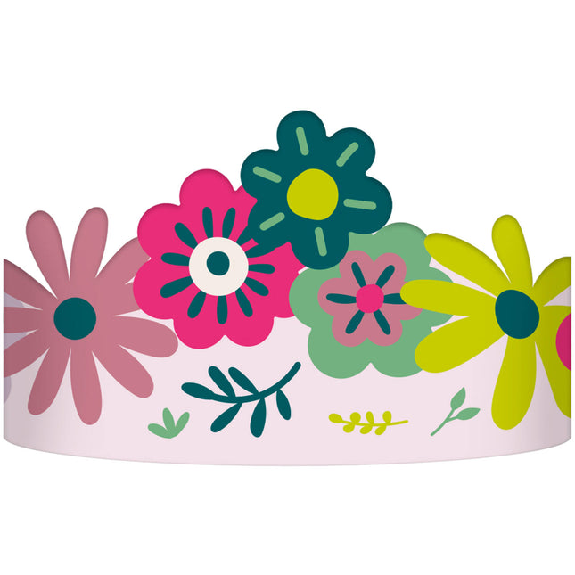 Fiori Corona di carta colorata 6 pezzi