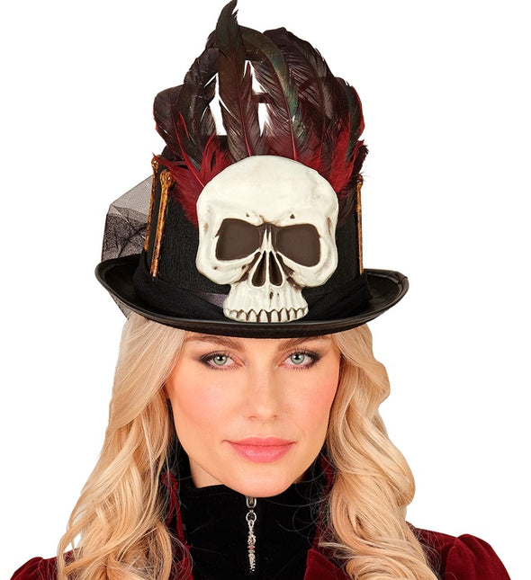Cappello di Halloween alto Voodoo e ossa