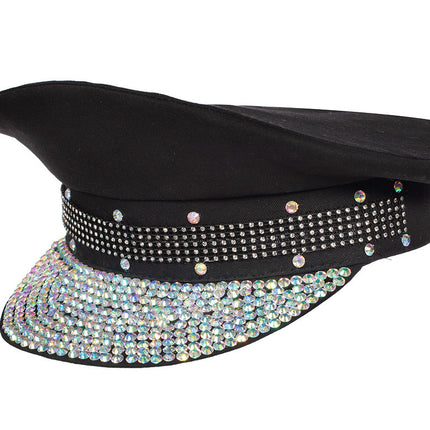 Cappello Burning Man nero bling