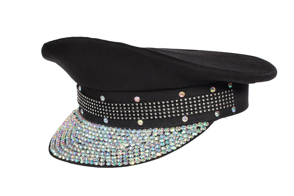 Cappello Burning Man nero bling