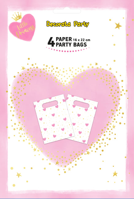 Sacchetti per la condivisione dei cuori 4 pezzi