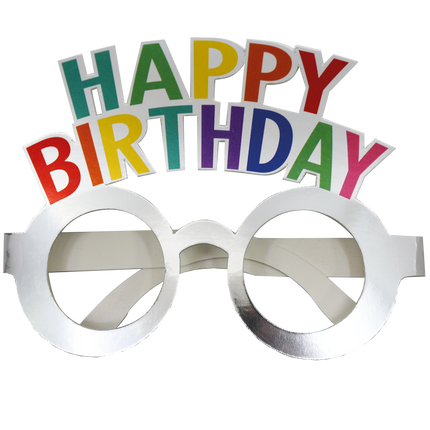 Bicchieri di buon compleanno colorati 4 pezzi