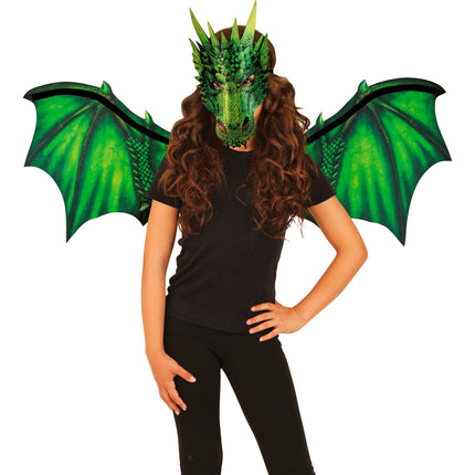 Costume da drago verde