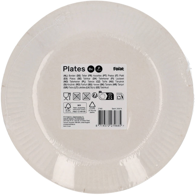 Piatti Pirata 23cm 8pz