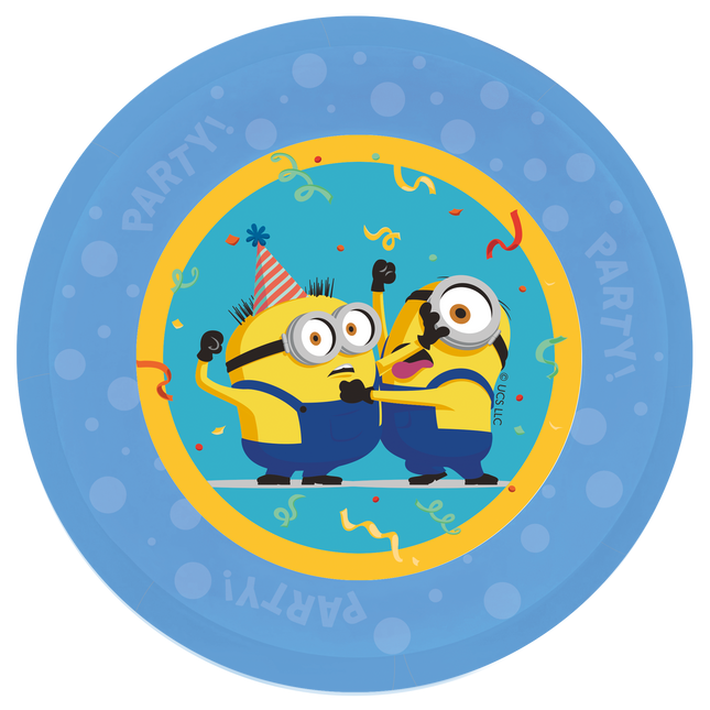 Piatti Minions in plastica da 21 cm 4 pezzi