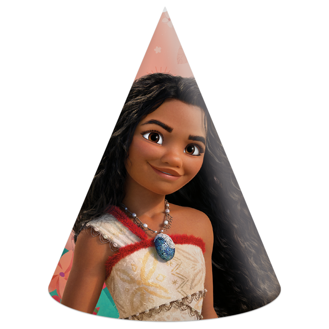 Cappelli da festa Moana 6 pezzi