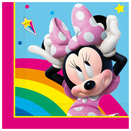 Tovaglioli di Minnie Mouse colorati 33 cm 20 pezzi