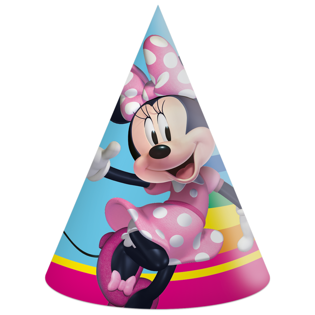 Cappelli da festa di Minnie Mouse 6 pezzi